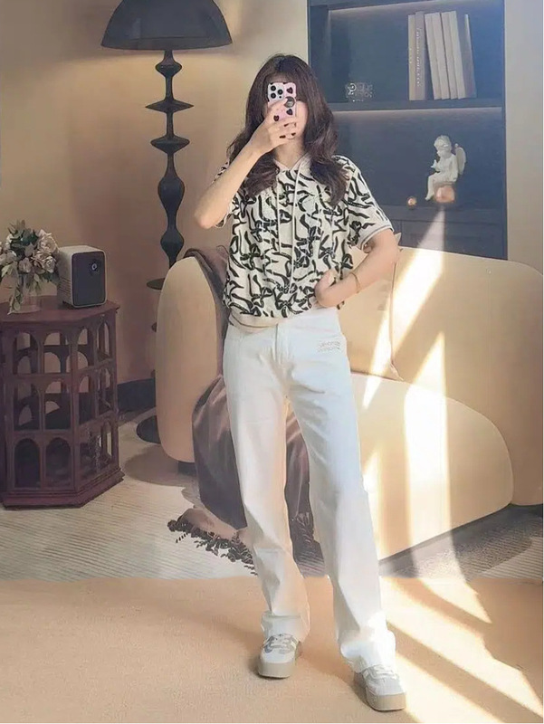 春夏设计感连帽短袖女大码显瘦T恤套装高级感气质上衣小个子女装|undefined