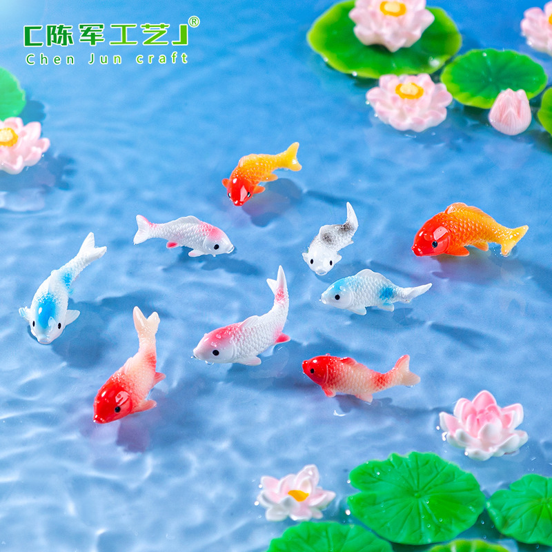 Micro-Landscape Creative Realistic Small Koi Goldfish Cute Fish Tank Landscaping DIY Decoration Accessories Mini Small Ornaments Micro-Landscape Creative Realistic Small Koi Goldfish Cute Fish Tank Landscaping DIY Decoration Accessories Mini Small Ornaments