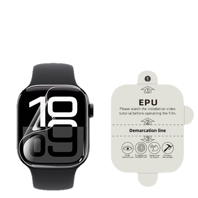 Aplicable para Apple Watch película de cristal iWatch película de cristal iWatch S11 S10 HD película de hidrogenación de pantalla completa al por mayor image 6