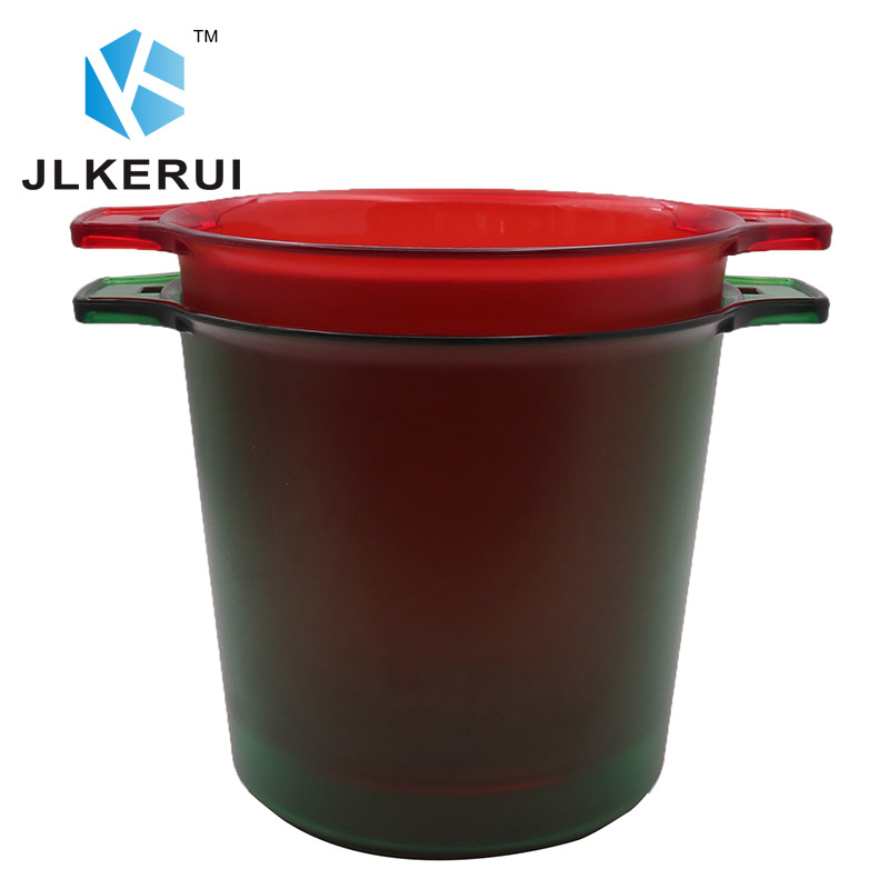 Bar caja de cerveza de plástico caja de cerveza de gran capacidad cubo de hielo binaural de plástico Champagne cubo de hielo cesta de vino Cubo de champán