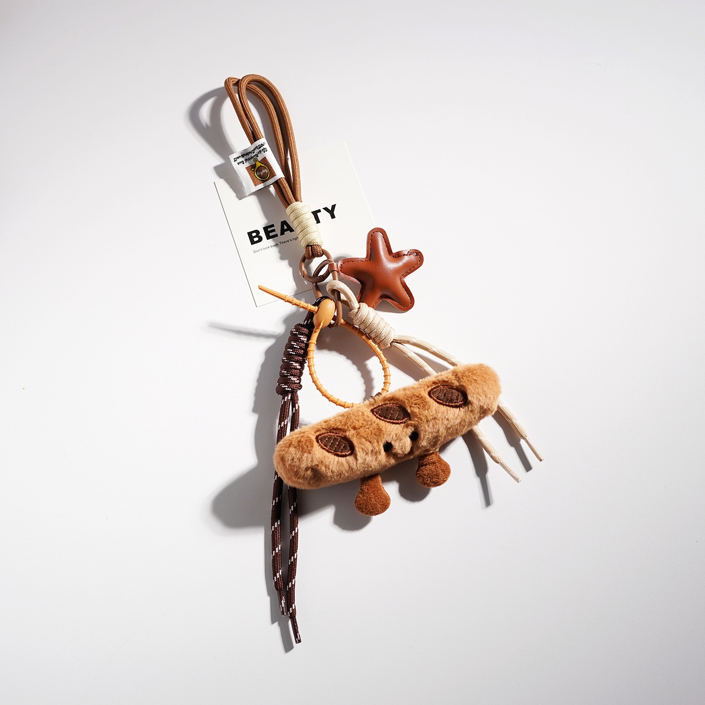 Bonito cartón de dibujos animados bolsas de peluche llaveros bolsas de pareja colgante muñeca creativa colgante