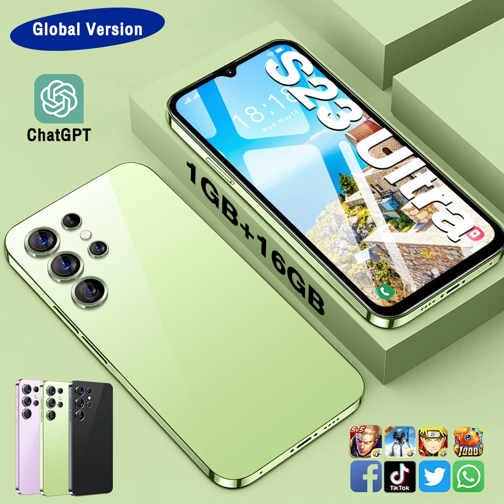 Смартфон S23ultra 5G, 6.5-дюймовый HD+ дисплей, 2+16 ГБ, MTK6580A, аккумулятор 3250 мАч