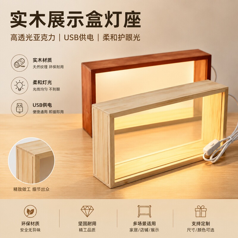Hollow Dried Flower Photo Frame with Light, Led Luminous Double-Sided Transparent Acrylic Frame, Creative Stereo Wooden Frame Night Light Batch Hollow Dried Flower Photo Frame with Light, Led Luminous Double-Sided Transparent Acrylic Frame, Creative Stereo Wooden Frame Night Light Batch