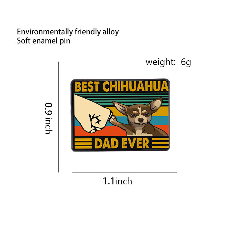 11g Weight Cute Pin Animal Cartoon Mixed Materials Printing Unisex Brooches
