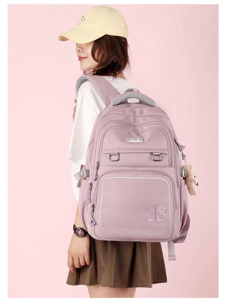 540g Weight Polyester Lining Material Zipper Closure Type Double Shoulder Straps Strap Type Fashion Backpack Bags Type Waterproof School Backpack School Travel School Backpacks