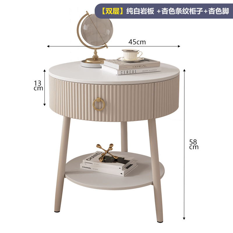 복층 살구줄무늬 수납장 + 순백슬레이트 (45cm)