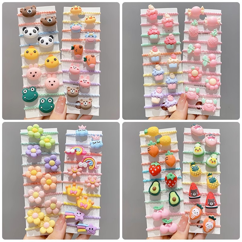 La cuerda del pelo del bebé de las muchachas de la banda de goma de los niños no lastima el pelo Los accesorios del pelo del pulgar del tamaño pequeño atan la banda de goma del pelo