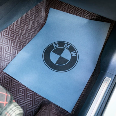 Pieces, Guangzhou | Universal Foot Pad - 4253-enlarged-gray-bmw-logo-50-sheets