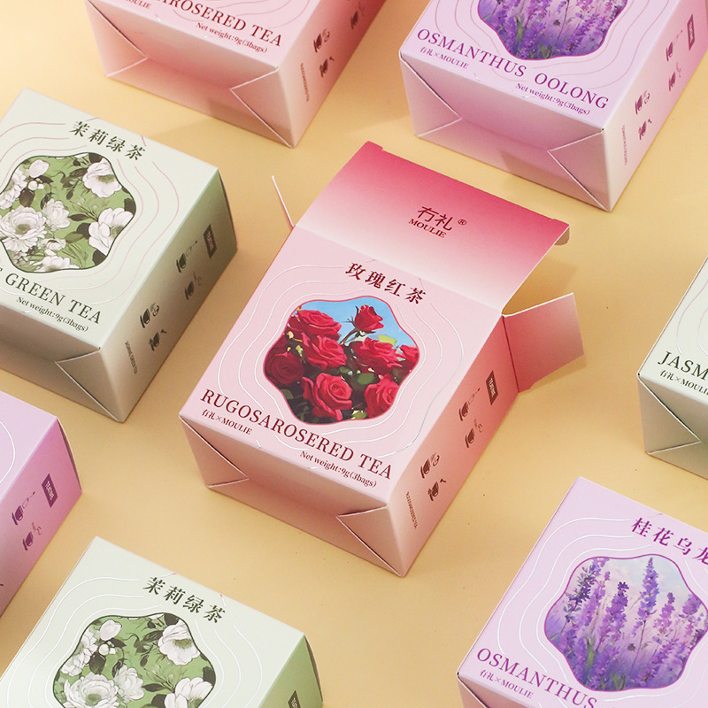 お土産、喜茶ティーバッグ、結婚式のブライズメイドへのお返し、中秋節の贈り物、お茶入りのクリエイティブな小さなギフト、実用的な小物|undefined