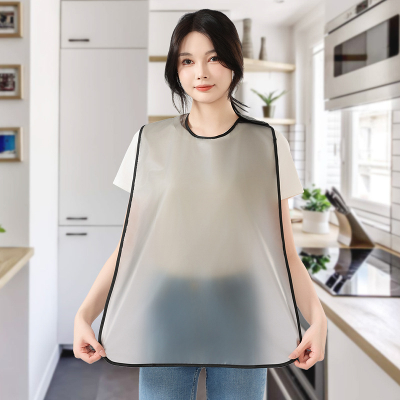 Old man's bib wash-free eating bib waterproof oil-proof adult apron gown eating splash-proof old man's saliva pocket