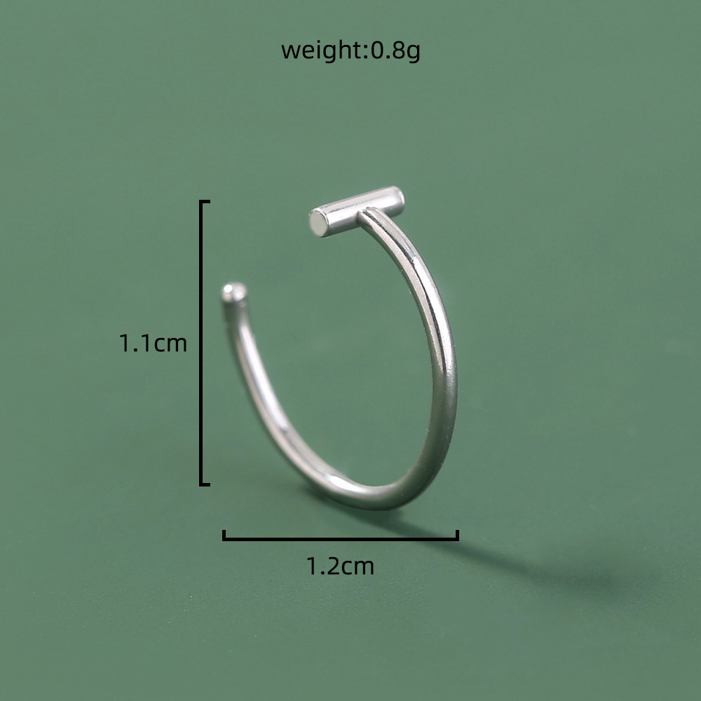 personality exaggerated nose nail with ball piercing stainless steel lip ring lip nail piercing acce