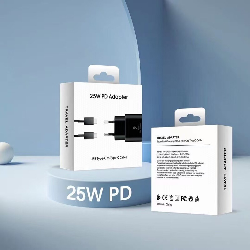 Suitable for Samsung Original Us Standard 25W Fast Charging Head Us Charging Head Ep-T2510 Gallium Nitride European Standard Charger Suitable for Samsung Original Us Standard 25W Fast Charging Head Us Charging Head Ep-T2510 Gallium Nitride European Standard Charger