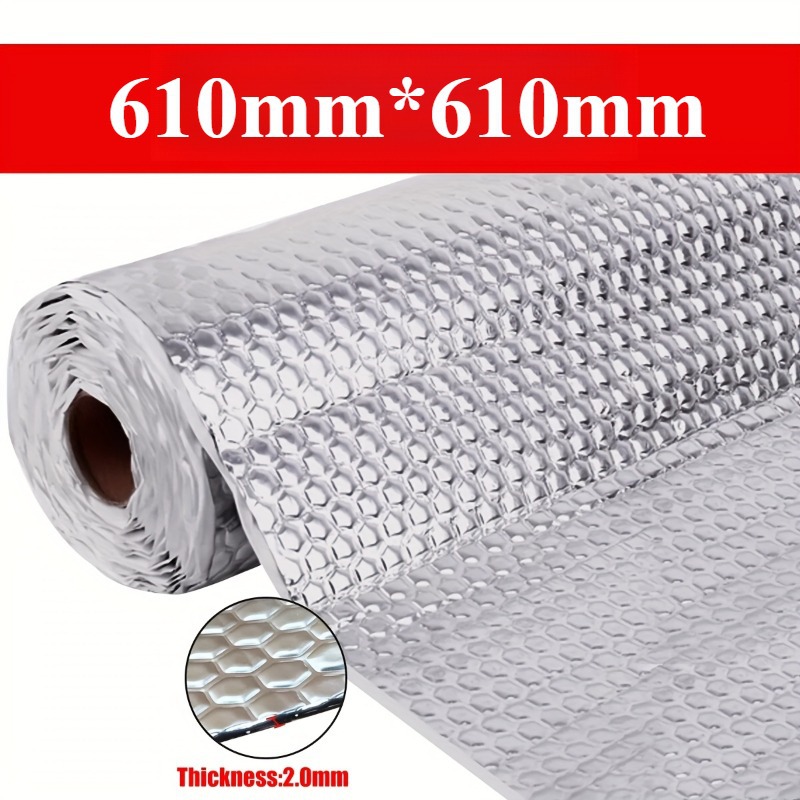 Wholesale Custom Single-Sided Aluminum Foil Car Soundproofing and Noise-Reducing Insulation Film for Roof, Factory, Water Pipes, and Bubbles