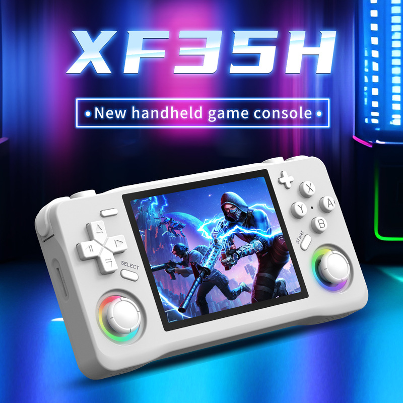 新しいハンドヘルド XF35H ゲームコンソールハンドヘルド 3.5inch スクリーン、Wi-Fi 付き、オンライン対戦可能、振動 PSP ゲーム付き|undefined