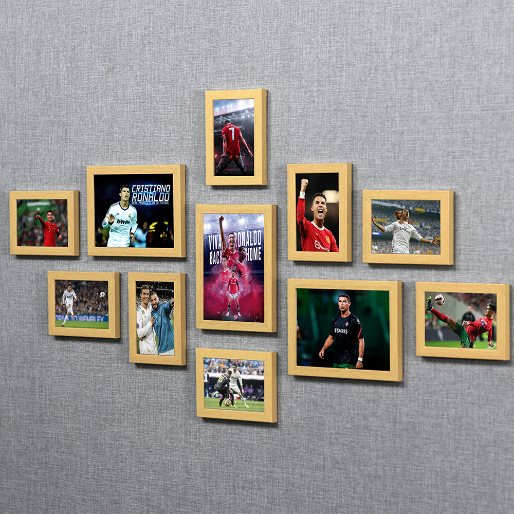 C Luo cartel UEFA fútbol Copa del Mundo estrella dormitorio mural de la pared dormitorio pintura decorativa montado en la pared marco de fotos Foto de la pared