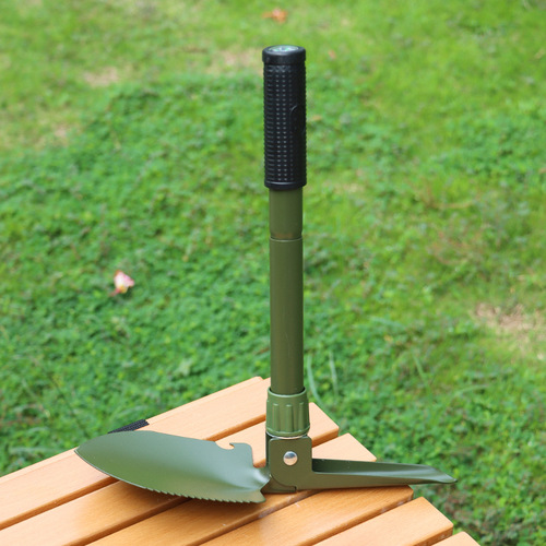 Outdoor supplies shovel camping shovel four-in-one shovel multifunctional engineer shovel fishing folding shovel