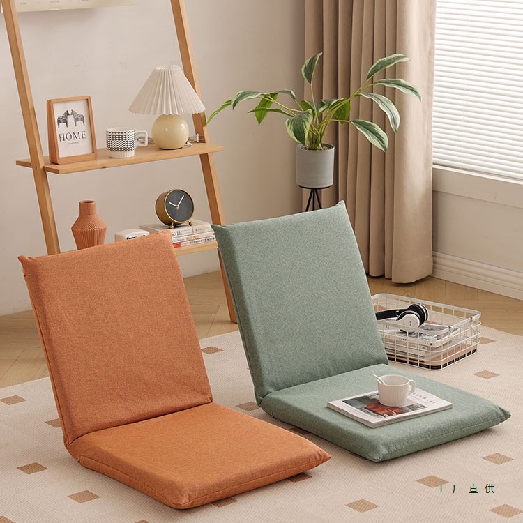 Tatami Lazy Sofa Floor Chair with Backrest, Bed Chair, Dormitory Foldable Balcony Backrest Seat, Bay Window Chair
