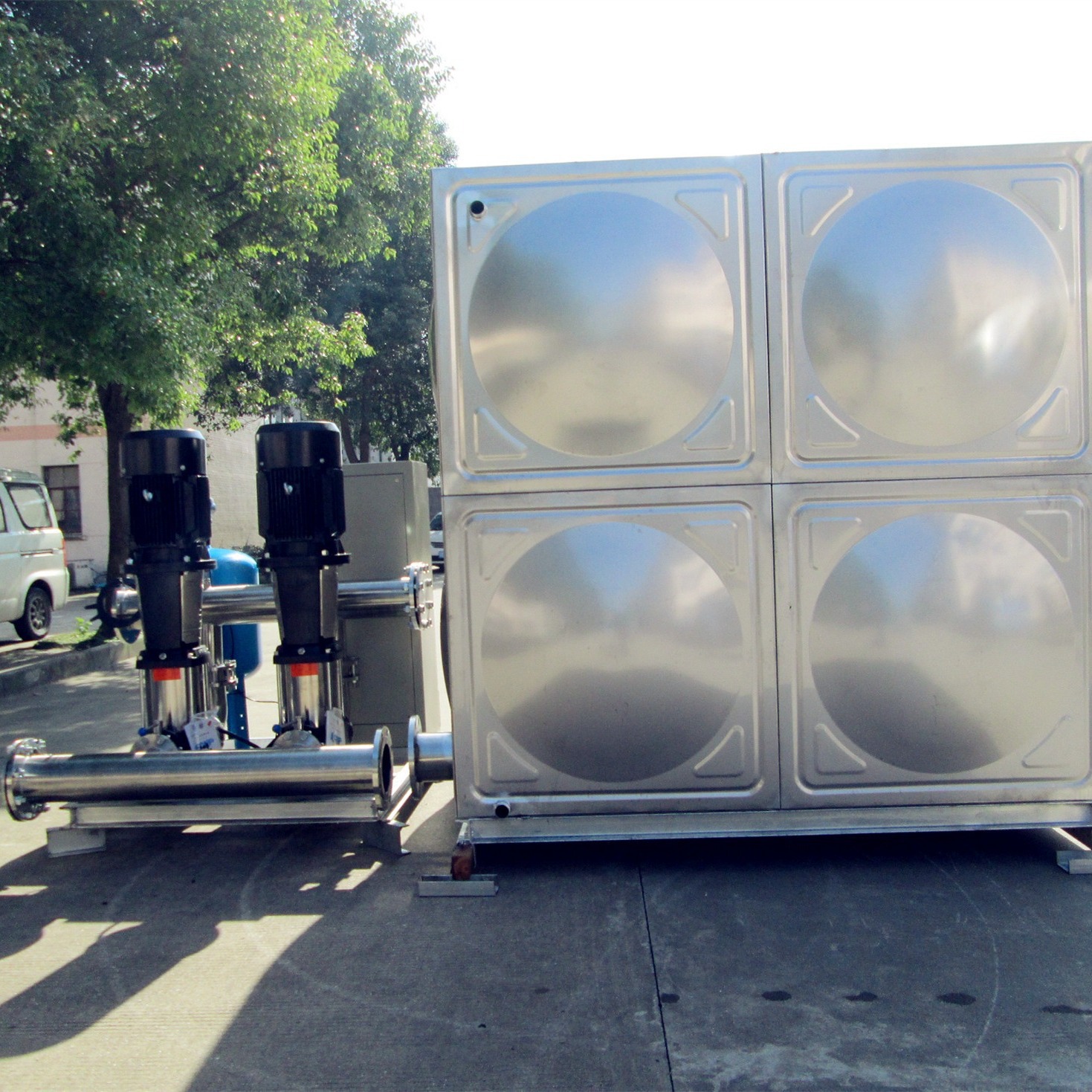 恒压变频定压给水泵组 50吨无塔供水器 变频水泵机组