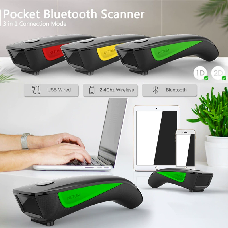 Карманный сканер штрихкодов Netum C750 Pocket Mini Bluetooth 2D