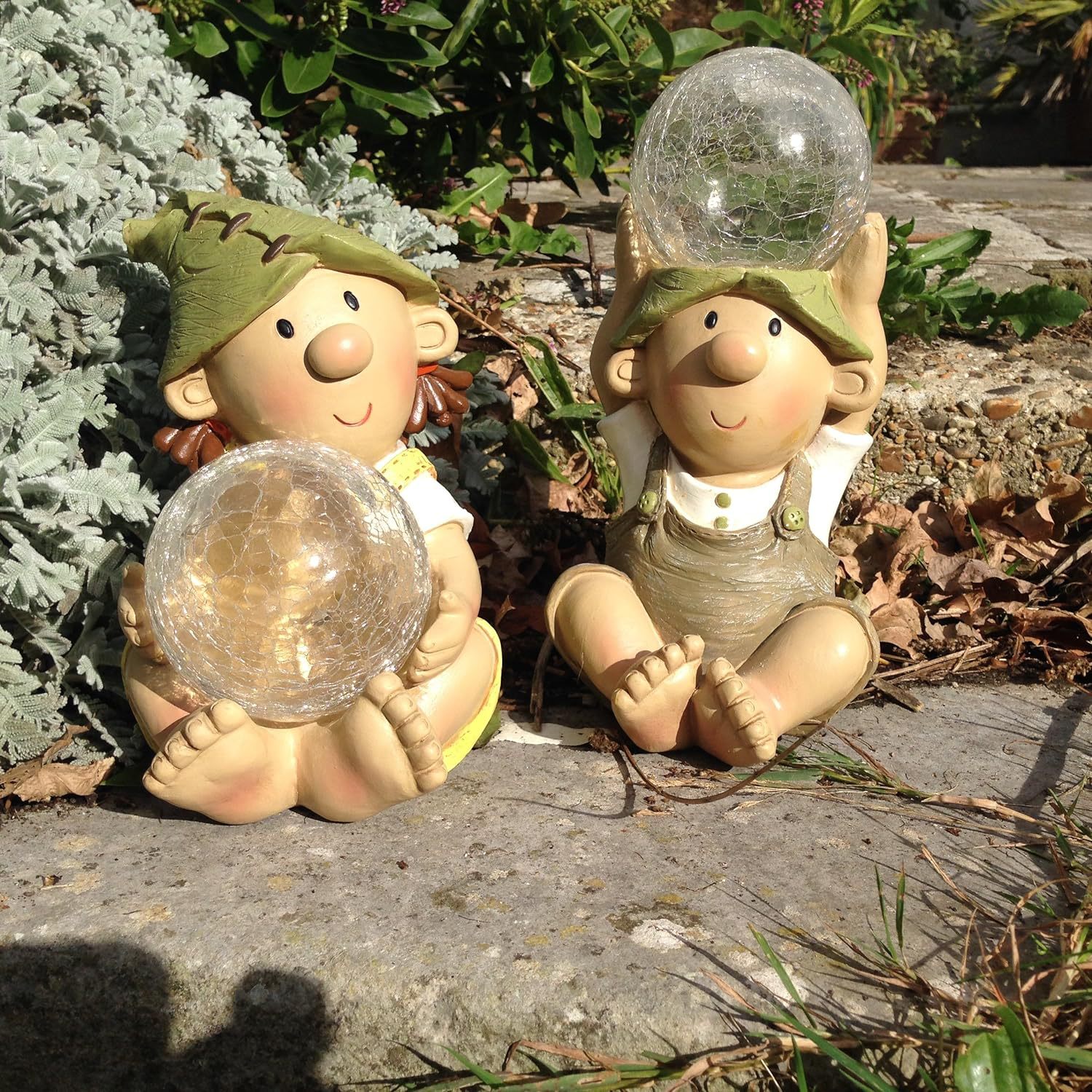  Creative Cartoon Resin Doll Customized Solar Garden Light Garden Sculpture Crafts Lawn Decoration
