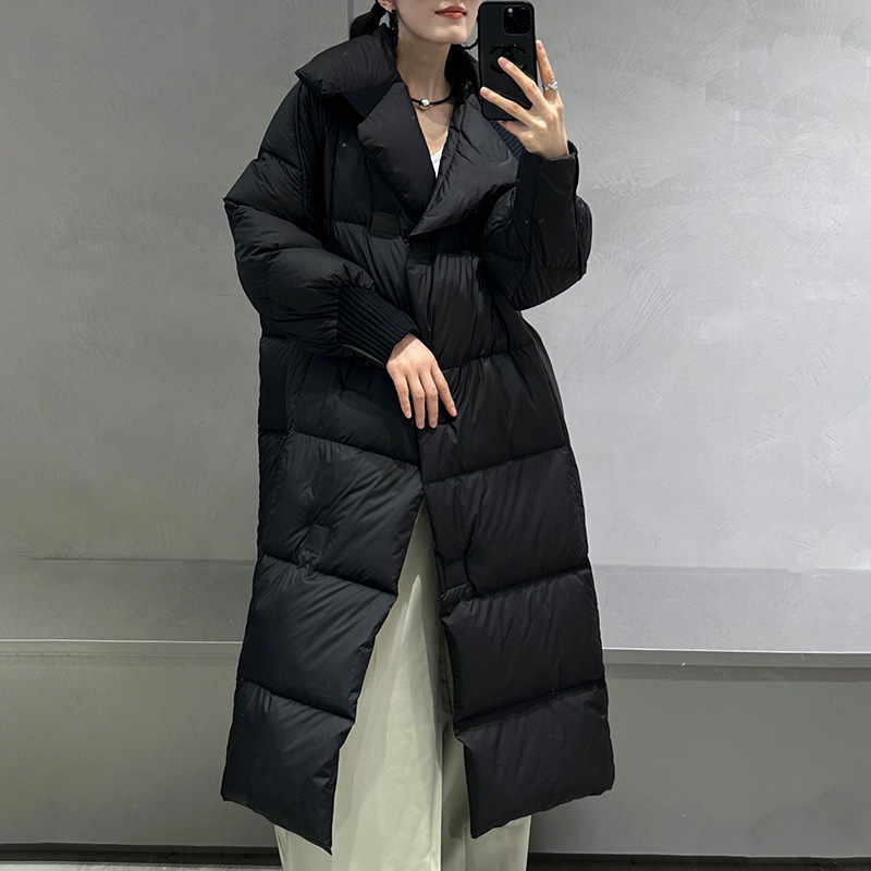 Down Jacket for Women, New Winter Model, Mid-Length, Duck Down, Large Size, Wholesale, Thick Extreme Cold Coat Hd