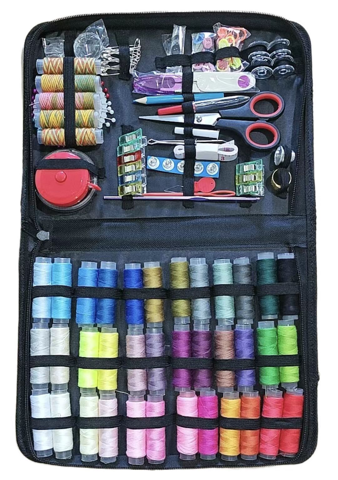Kit de caja de aguja transfronteriza herramienta de coser doméstica aguja de coser de viaje portátil aguja de coser paquete de 27 piezas
