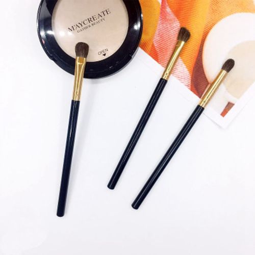 Lazy Person Single Eye Makeup Brush Horsehair Eyeshadow Brush Makeup Brush Animal Eyeshadow Beauty Tool Set Brush 3-Piece Set