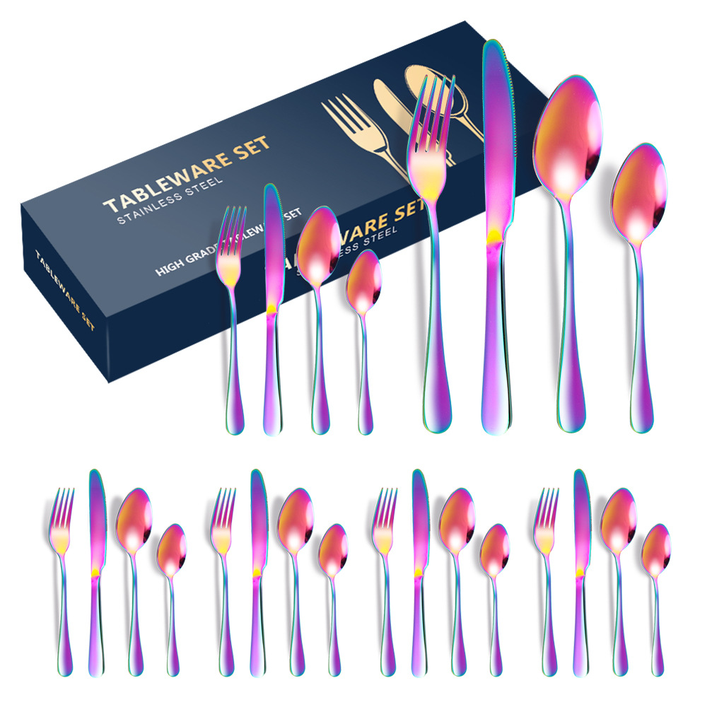 4 구성 요소 6 인 24 피스 세트 컬러