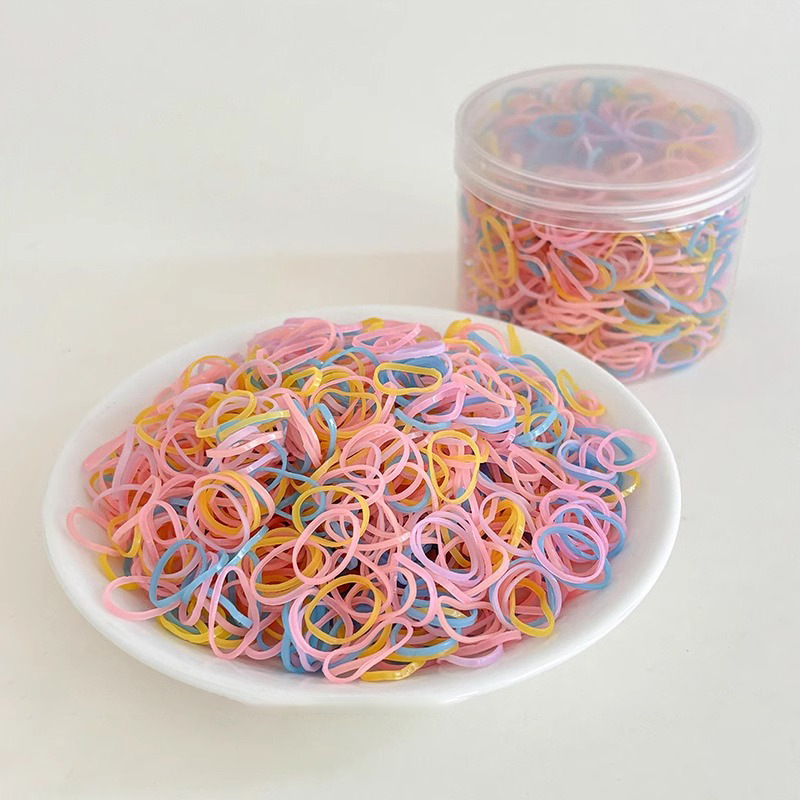 Anchamiento y espesamiento de la banda de goma para fortalecer la cuerda de la cabeza una vez atada cubierta de cuero para el cabello anillo para el cabello latas para la mujer al por mayor