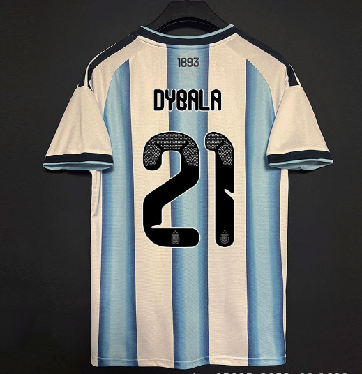 2627 Copa del Mundo Argentina fans edición de Messi 10 Dybala 21 camiseta de fútbol se puede enviar a través de la frontera