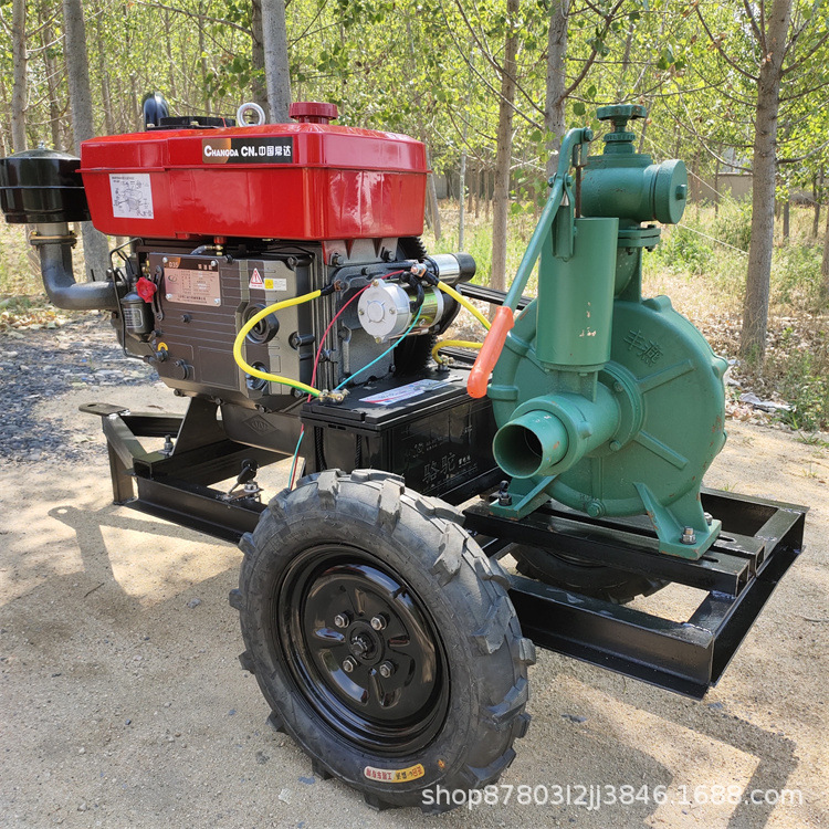 4寸口径电机水泵 重量轻移动方便城市排水抽水泵 高压喷灌泵