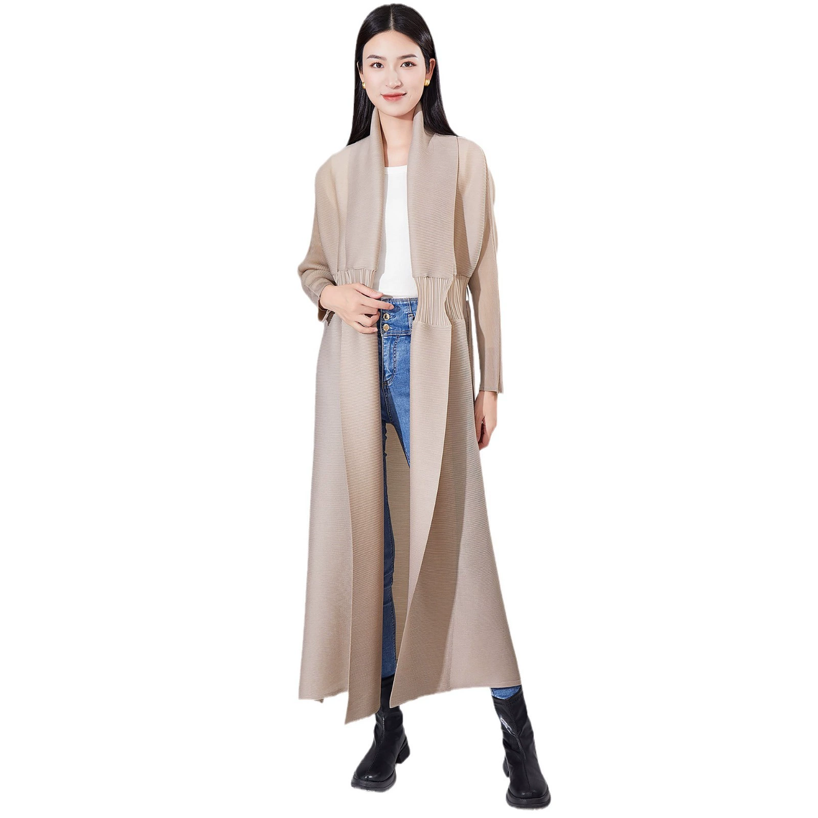 (Переходная торговля), дизайнерское trench coat, осенняя куртка, свободный крой, стиль высокого качества