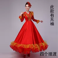 大摆裙现代舞演出服秋季新款