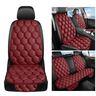 Seat cushion, seat cover Universal Seat Cushion Cross-Border E-Commerce Hot-Selling - red-seven-piece-set
