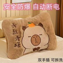 充电式热水袋暖手袋可拆洗热敷肚子自动断电毛绒防爆暖水袋暖宝宝
