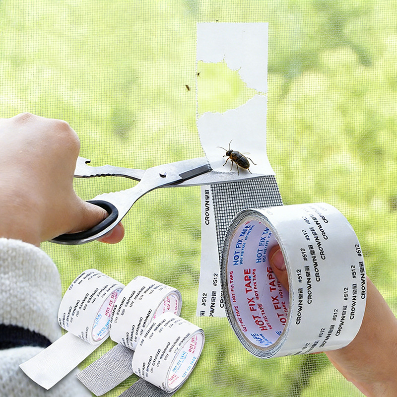 Mosquito Net Repair Patch, Anti-Mosquito Patch, Self-Adhesive Mosquito Net Repair Patch, Screen Repair Patch, Hole Patch, Screen Tape