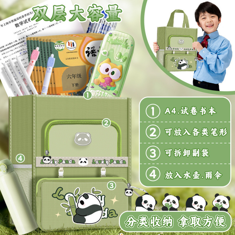 Bolsa de calibración personalizada de alto valor facial A4 bolsa de lona portátil de gran capacidad conveniente bolsa de calibración infantil