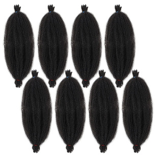 African crochet hair extension wig hand tear Caterpillar chemical fiber low temperature silk fluffy explosive Braid Marley Braid