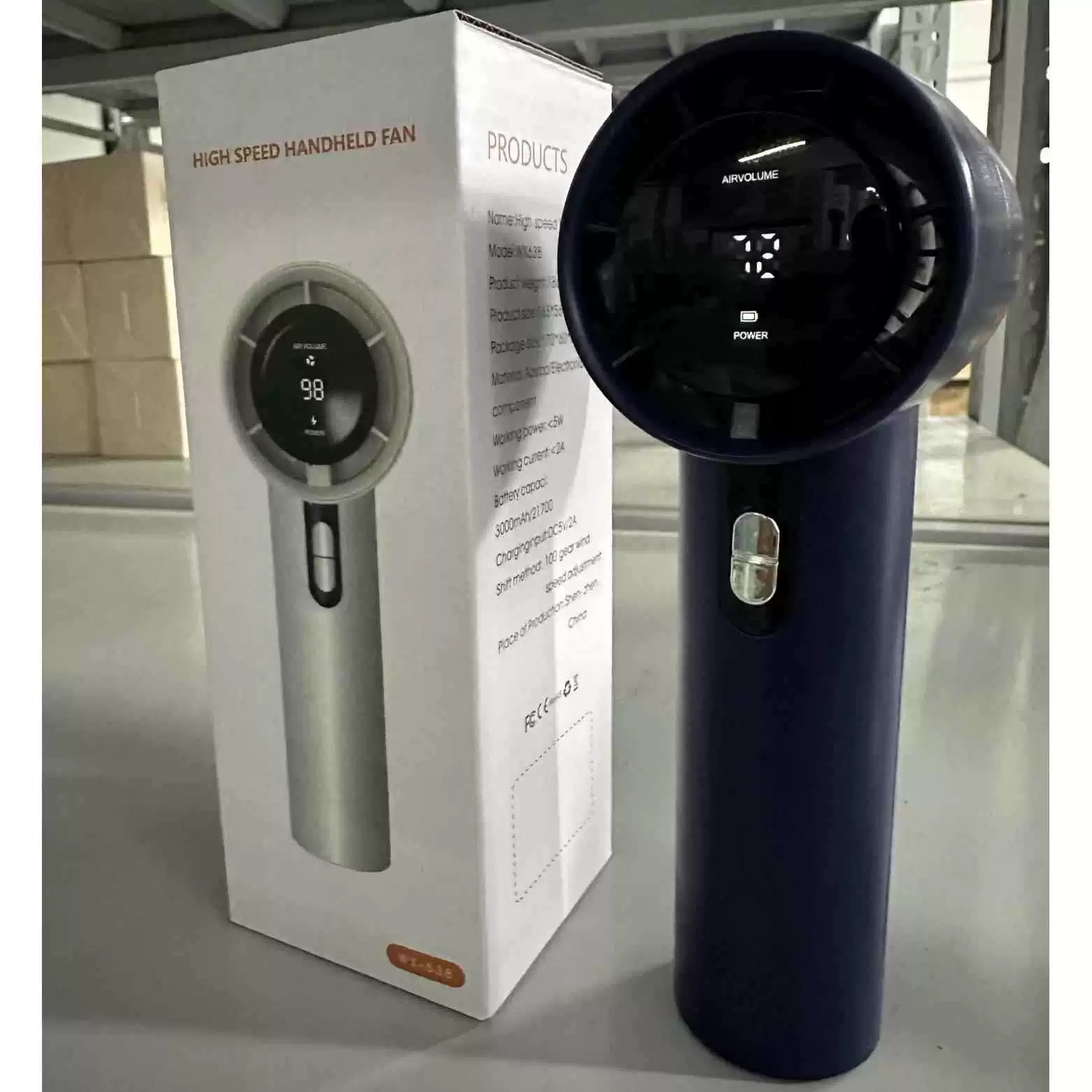High speed handheld small table air fan, new collection
