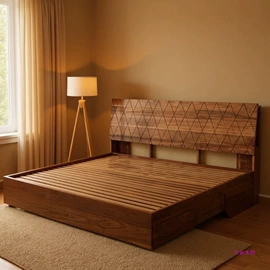 实木床;书柜;电视柜