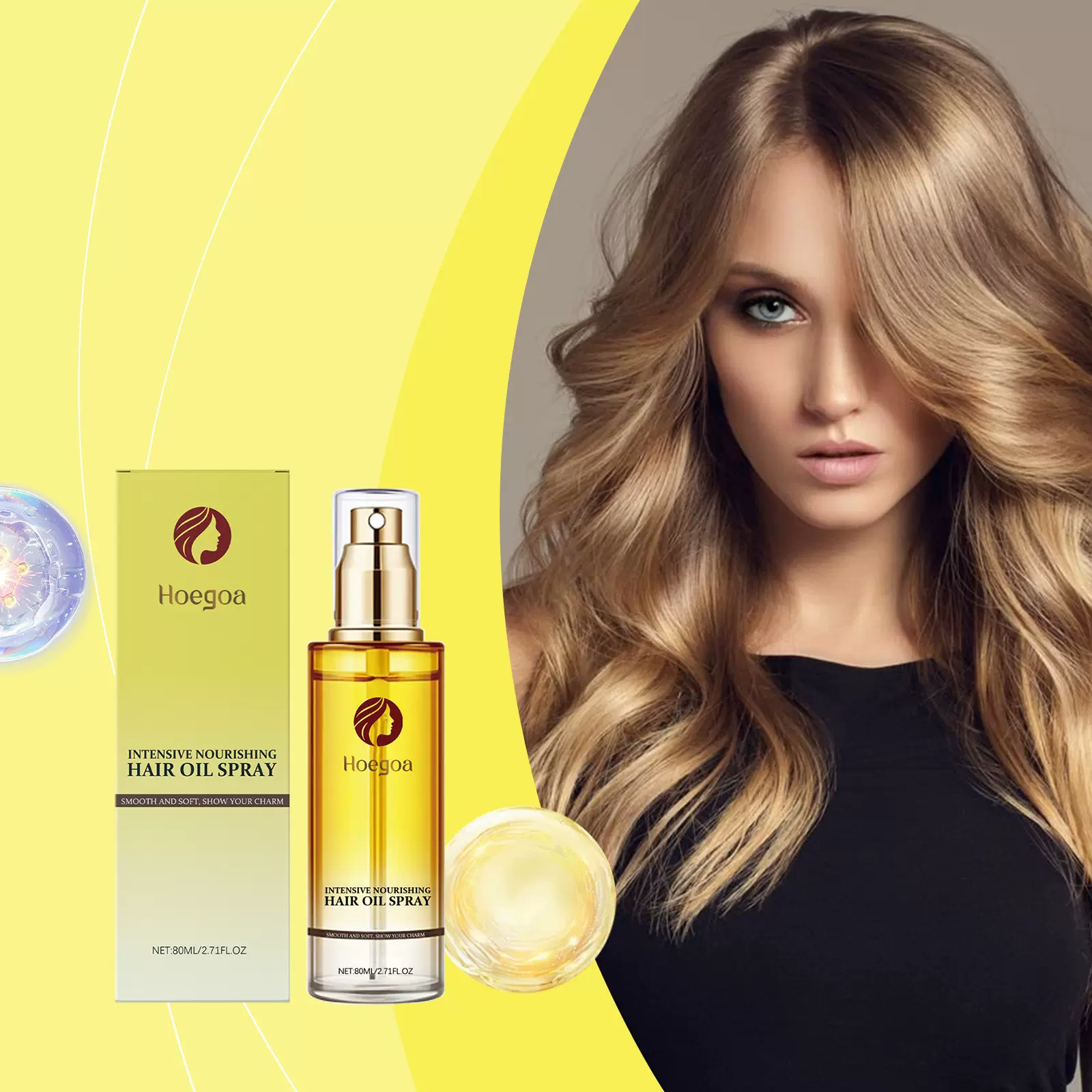 HOEGOA滋养护发精油喷雾 柔顺滋养秀发水润改善干枯烫染护理喷雾