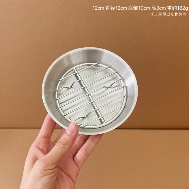 304ステンレス空気フライヤー焼き皿網付き濾過水で油を濾過する円盤オーブン焼き皿|undefined