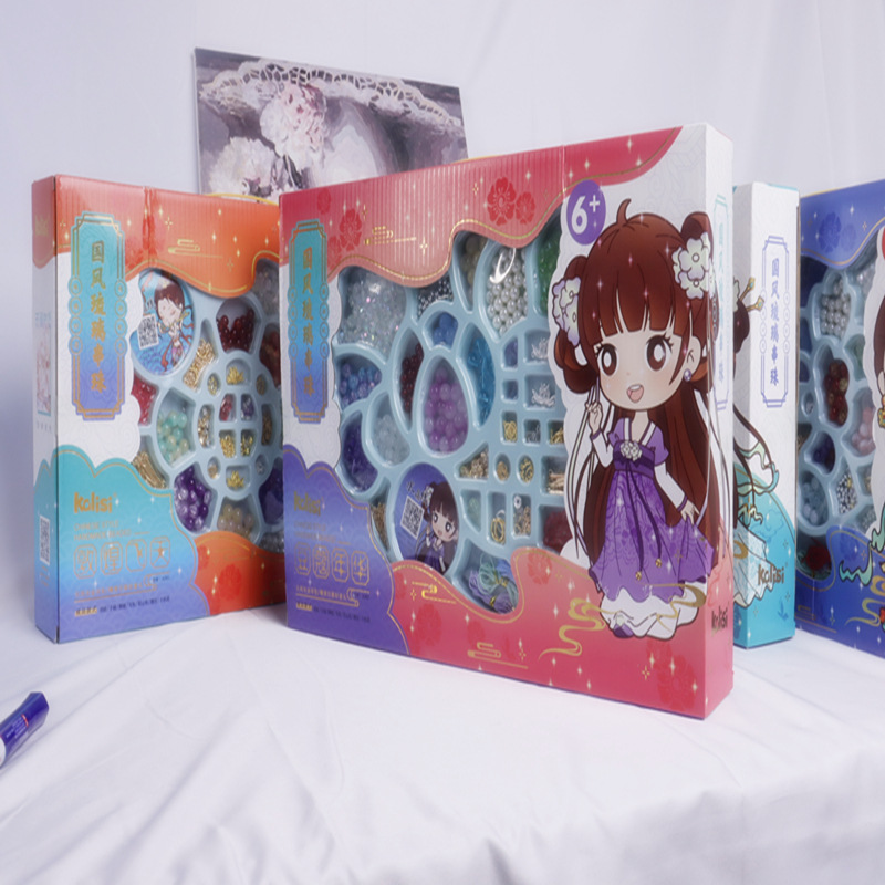 A060 Guofeng 컬러 유약 구슬 (카 다몬)