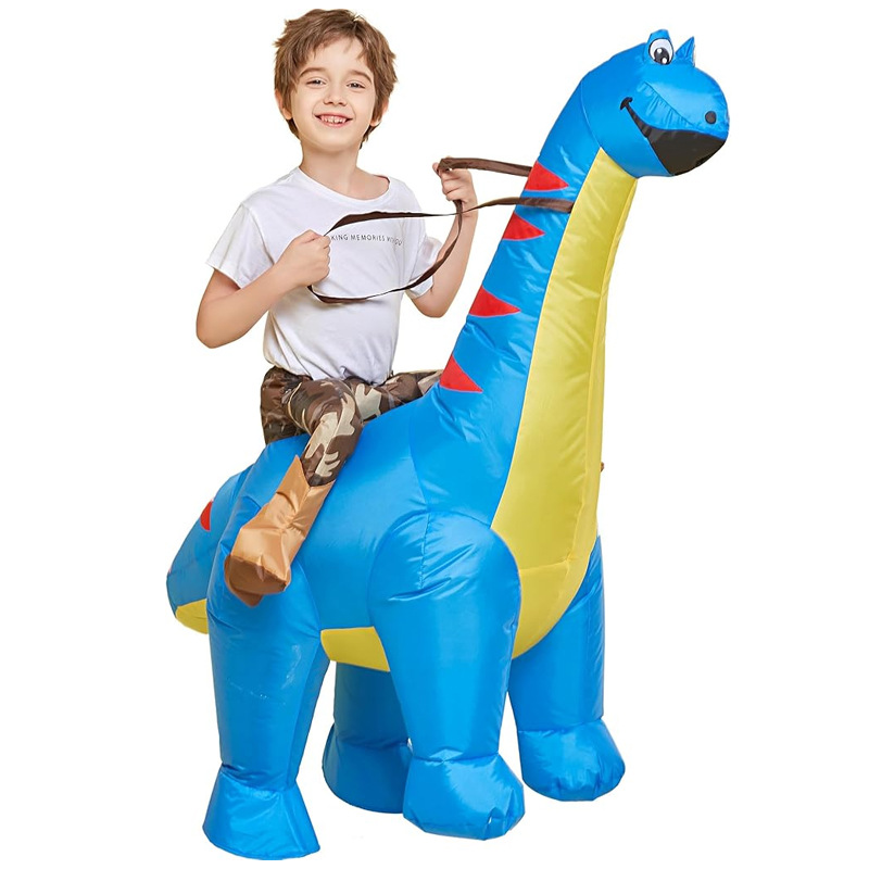 Montar dinosaurio animal ropa inflable niños adultos unicornio Pascua conejo accesorios de Halloween ropa divertida
