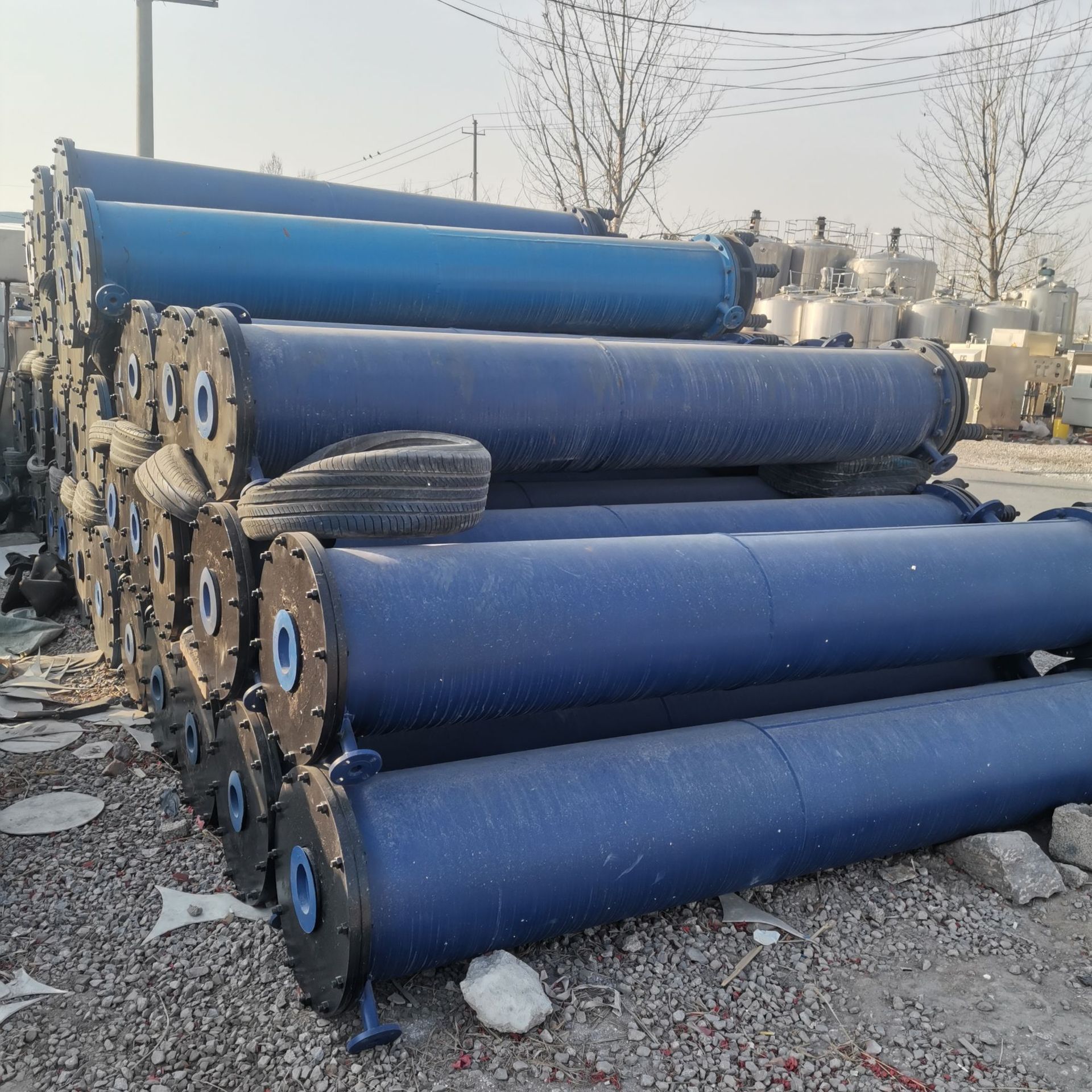 50平304不锈钢列管钛材冷凝器 强制循环换热器 石墨冷凝器