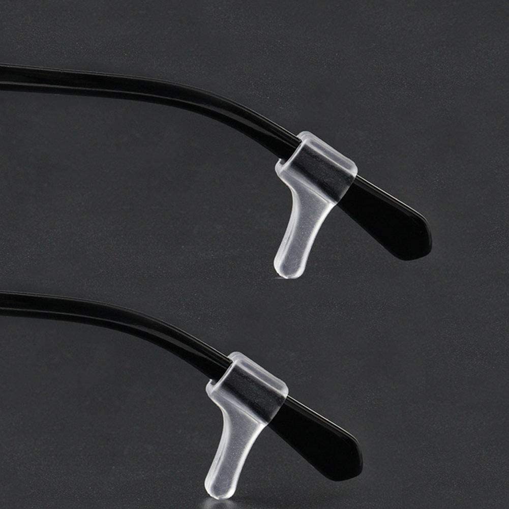 PVC soft temple arms with medium-sized ear hooks, fixed anti-drop small ear hooks, ear supports, commonly used anti-slip eyeglass covers