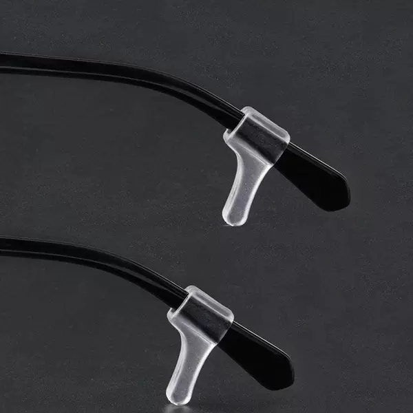 PVC soft temple arms with medium-sized ear hooks, fixed anti-drop small ear hooks, ear supports, commonly used anti-slip eyeglass covers