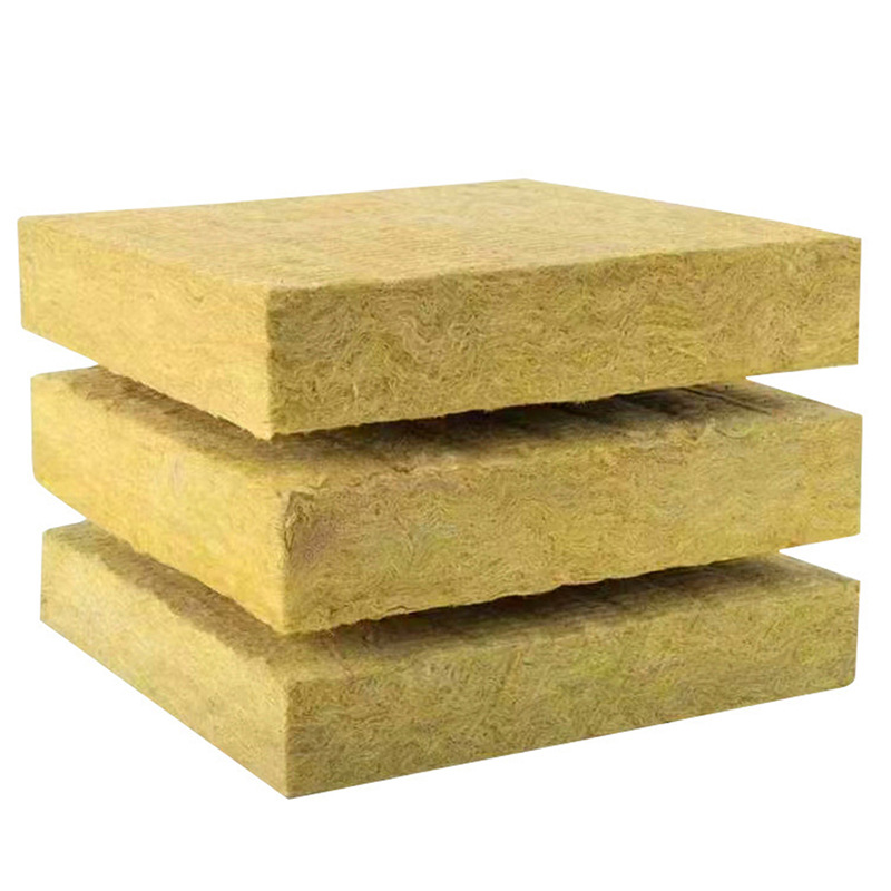 Cross-Border Exterior Wall Insulation Fireproof Rock Wool Board Insulation and High Temperature Resistant Rock Wool Insulation Board Flame Retardant Exterior Wall Board Construction Materials