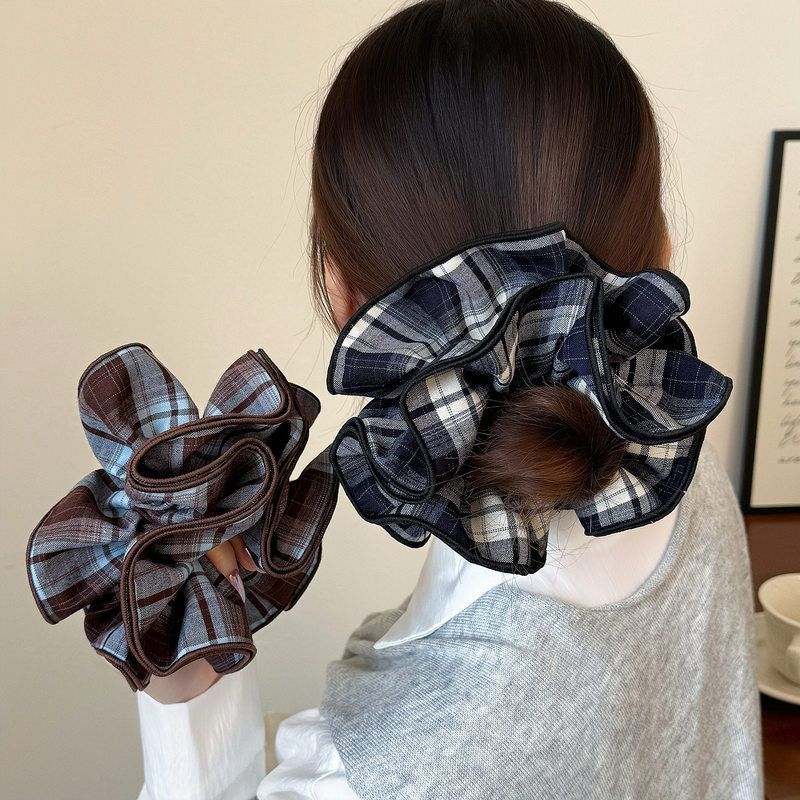 Plaid Haargummi In Edlem Design Für Den Herbst Und Winter_voghion.com