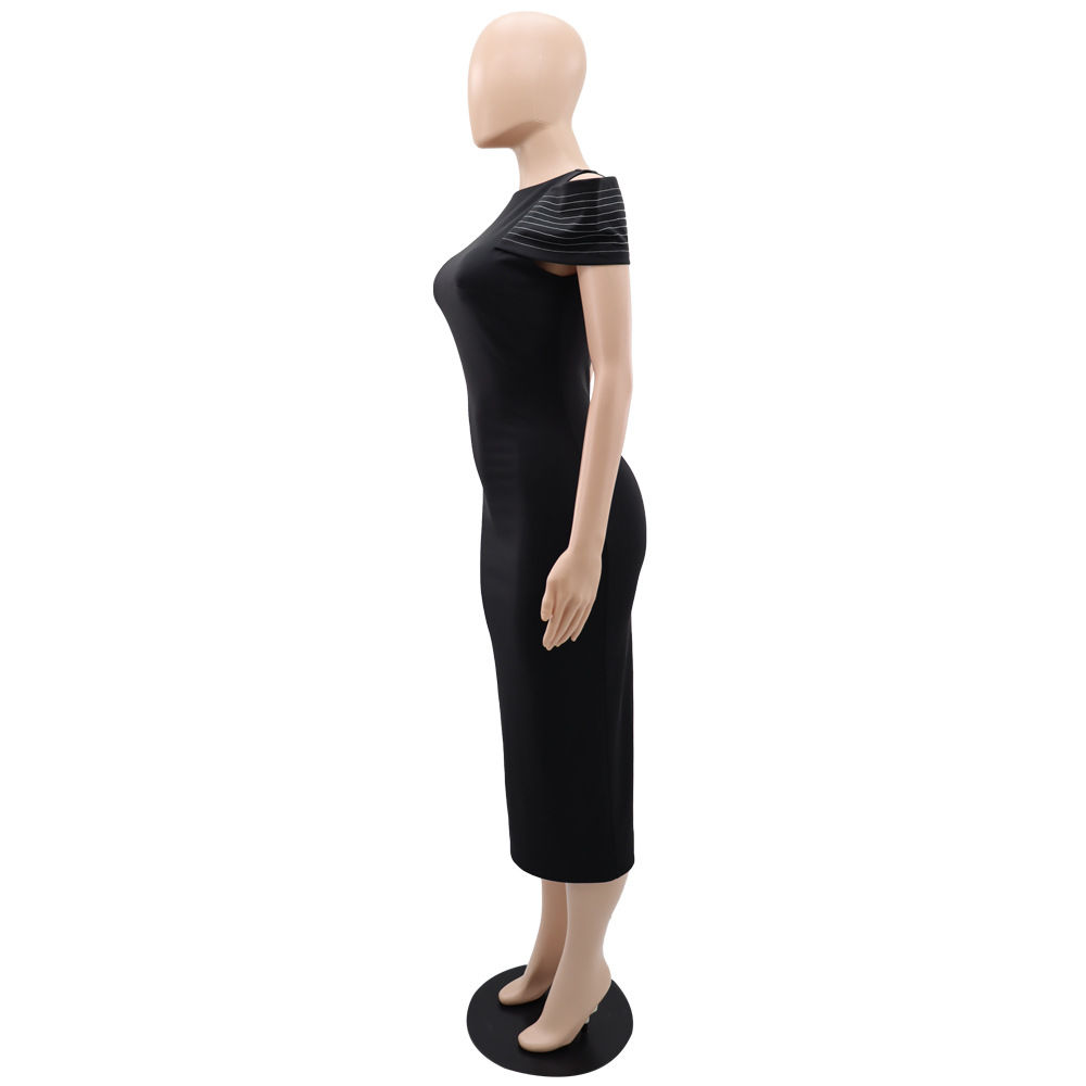 Femmes Robe Régulière Décontractée Style Simple Col Rond Fente Fermeture Éclair Sans Manches Couleur Unie Robe Mi-longue Du Quotidien display picture 4